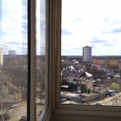Панорама открывающаяся с лоджии восьмого этажа