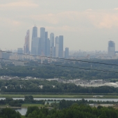 Видны башни Москва-Сити