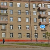 Фотография из Яндекс.карты этого дома, в котором сдается 1-комн. квартира
