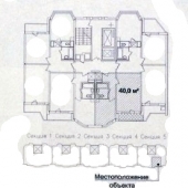 Схема квартиры в здании - ул. Москвитина, д. 3 к. 2