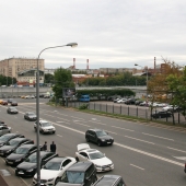 Вид из окна на улицу