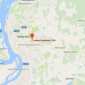 Метка участка в Железнодорожном районе Хабаровска, в 7 км от центра города.