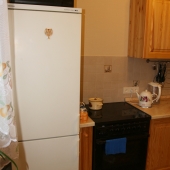 Холодильник и плита, более подробная фотография
