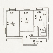 Общая схема квартиры на плане
