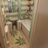 Ванная комната в этой квартире на ул. Хамовнический Вал, д. 38