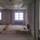 Большие окна в квартире свободной планировки на Ломоносовском пр-те, д. 7к5